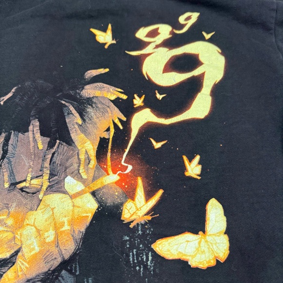 Juice Wrld 999 Up In Smoke Rap Graphic Hoodie Mens L Black Streetwear - Picture 6 of 12